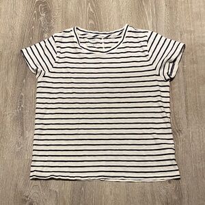 J. Crew Factory Striped Girlfriend Tee M